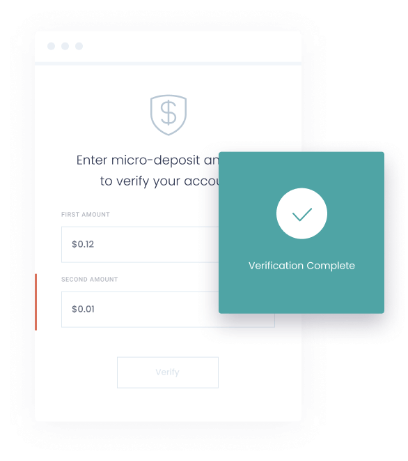 micro-deposit verification screen on Dwolla platform