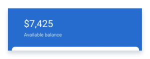 Balance Display Screenshot: App Approval